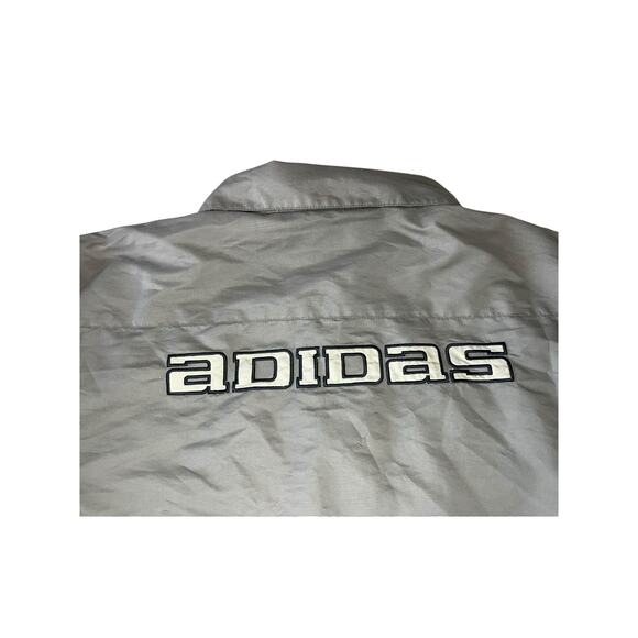 Vintage 2000s Y2K ADIDAS Mens Olive Green Windbreaker Jacket Size XL White Label - Picture 5 of 12